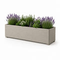 Pflanzkasten Beige aus PP Kunststoff rechteckig 100 x 30 x 40 cm